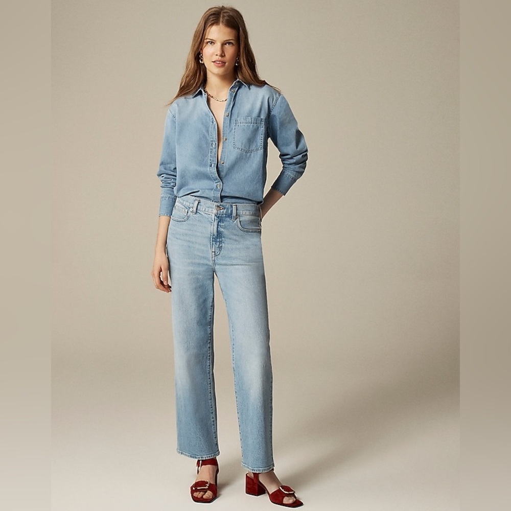 NWT J.Crew Slim-Wide Jean in Synniva Wash